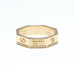 GUCCI 18k Rose Gold Diamond Ring